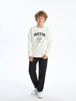 Bisiklet Yaka Erkek ?ocuk Sweatshirt