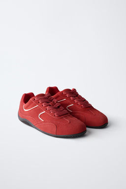 LEATHER SNEAKERS - Zara фото 10