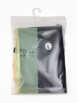 Наб бесшов трусов (3шт) жен бикини MINAKU 90%нейл/10%спанд/ласт-ца100%хл бел/беж/черн р.L