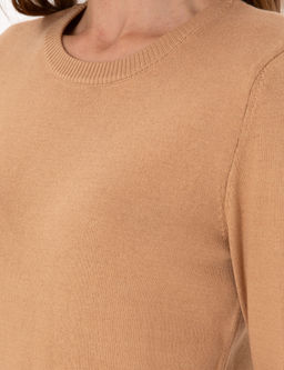 Camel Slim Fit Basic Kazak