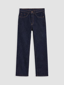 Y?ksek Bel Straight Fit Kad?n Jean Pantolon