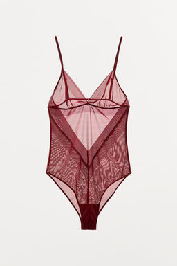 MESH STRAPPY BODYSUIT - Zara фото 2