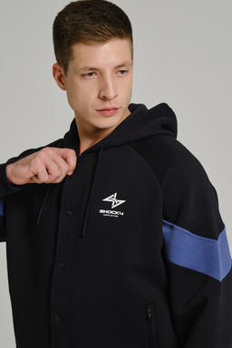 Толстовка на молнии Черный/Синий - Anta фото 3