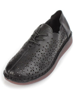 03-5006-1 BLACK Полуботинки женские (натуральная кожа) - Фабричный китай фото 4