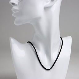 Цена за 10 шт. Шнурок из искусственной замши, 43 см + удлинитель, чёрный