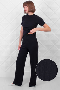 Арт. 10801/3 Пижама с брюками 44-52 (5 шт) Цвет:верх-черный,низ-черный - Калинка фото 8