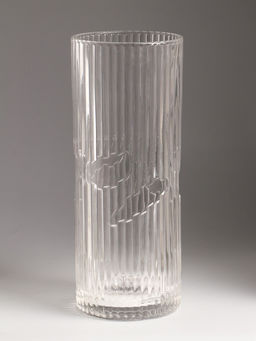 Ваза для цветов «Вигдис», 29.5×12 см, стекло, прозрачная