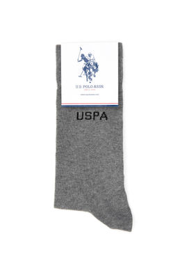 Erkek Gri Melanj Soket _orap - U.s. polo assn фото 4