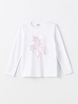 Bisiklet Yaka K?z ?ocuk Ti??rt