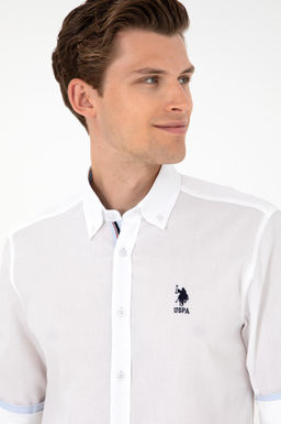 Мужская белая рубашка с длинным рукавом Неожиданная скидка в корзине - U.s. polo assn фото 2