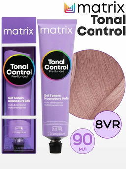 8VR Светлый блондин перламутрово-красный тонер Tonal Control, 90 мл MATRIX
