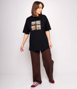 Футболка #КТ2605 (1), чёрный - Dommod фото 4