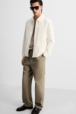 PLEATED CHINO TROUSERS - Zara фото 14