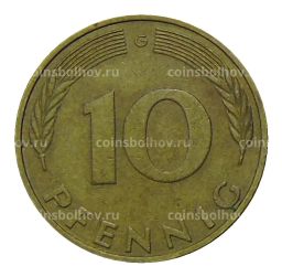 Монета 10 пфеннигов 1983 года G Германия