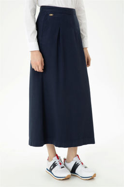 Женская темно-синяя тканая юбка Неожиданная скидка в корзине - U.s. polo assn фото 2