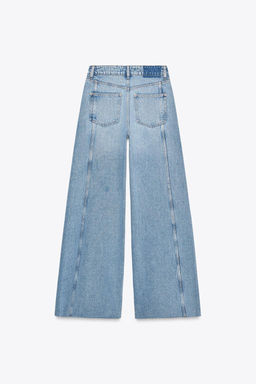 Z1975 WIDE-LEG MID-WAIST JEANS WITH SIDE SEAMS - Zara фото 16