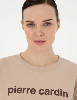Bej Oversize Sweatshirt