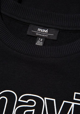 Mavi Logo Bask?l? Siyah Sweatshirt  фото 4