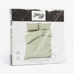 Постельное бельё LoveLife евро Green tea 200х215 см, 225х240 см, 50х70 3 см-2 шт, микрофибра 85 гр фото 11