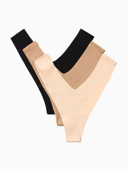 Трусы бесшовные стринги KAFTAN, набор 3 шт., размер 48-50