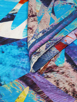 Платок жен. шелк 90х90 E04-8379-12 - Eleganzza фото 2