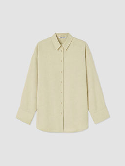 Oversize Modal Kar???ml? Kad?n G?mlek Tunik