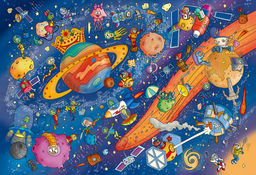 ФРЕЯ Пазл 1500 элемент. PZL-1500/33 Вселенная в ритме жизни