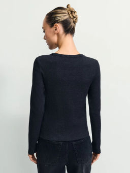 Лонгслив с застежкой на груди / Zarina  фото 5