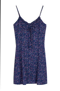 TRENDYOLMILLA Koyu Lacivert Cicekli Mini Dokuma Elbise TWOSS21EL3214  фото 15