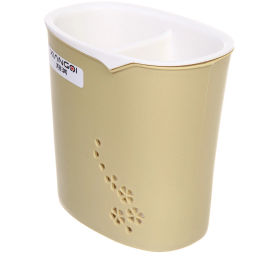 Подставка для столовых приборов "SEGRETO" 13*9*13см 2секции оливковая