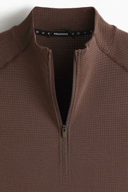 Muscle Fit Zip top sports top with DryMove - H&m фото 6