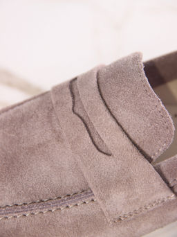 Лоферы туфли 176.1593be.Капучино замша