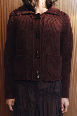 CHUNKY-KNIT CARDIGAN - Zara фото 2