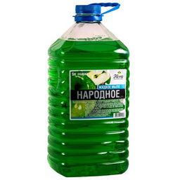 Мыло жидкое 5л НАРОДНОЕ (ПЭТ) Яблоко - Flora фото 2