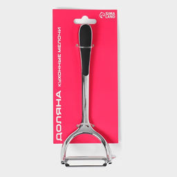 Овощечистка Доляна Идея, нержавеющая сталь, цвет чёрный  фото 9