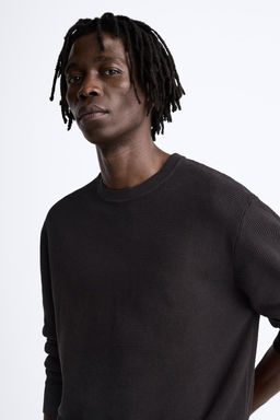 BASIC TEXTURED SWEATER - Zara фото 22