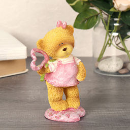 Фигурка Медвежонок с сердцем 11 см / 708-70 /уп 72/АКЦИЯ - Галеонтрейд фото 3