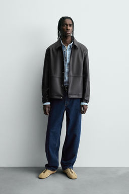 FAUX LEATHER JACKET