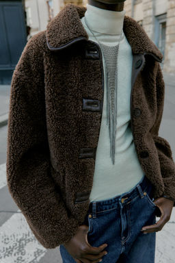 REVERSIBLE DOUBLE-FACED COAT - Zara фото 4