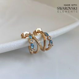 Серьги с кристаллами Swarovski