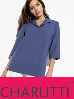 Блуза Комфортная классика (блю)