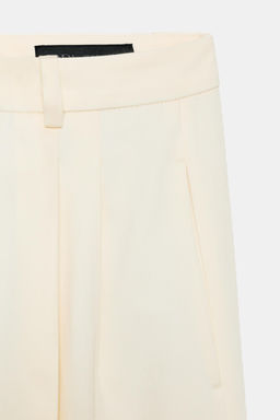 ZW COLLECTION PLEATED WIDE-LEG TROUSERS - Zara фото 7