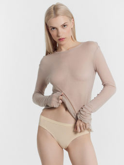 Цена за 2 штуки! Трусы женские слипы в бежевом цвете