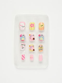 Детские накладные ногти «Котик», 12 шт.