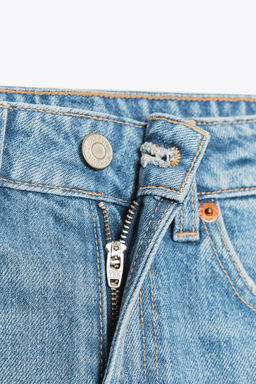 TRF MID-RISE DENIM BERMUDA SHORTS - Zara фото 19