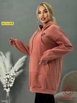 кофта худи на флисе женская - Bruno фото 5