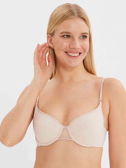 Бюстгальтер 415 Серебристый пион