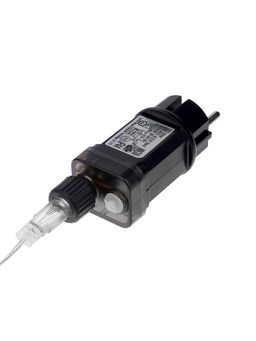 Гирлянда «Нить» 100 м роса, IP44, серебристая нить, 1000 LED, пульт, 36 В, свечение тёплое белое