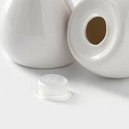 Набор для специй на бамбуковой подставке BellaTenero Капельки, 3 предмета: солонка 60 мл, перечница 60 мл, сахарница с ложкой 330 мл, фарфор, белый фото 8