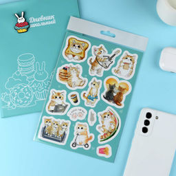 Набор наклеек. Серия "Любимые стикеры" арт. 71646 МУРЧАЛЬНЫЕ ИСТОРИИ /148х210 мм,